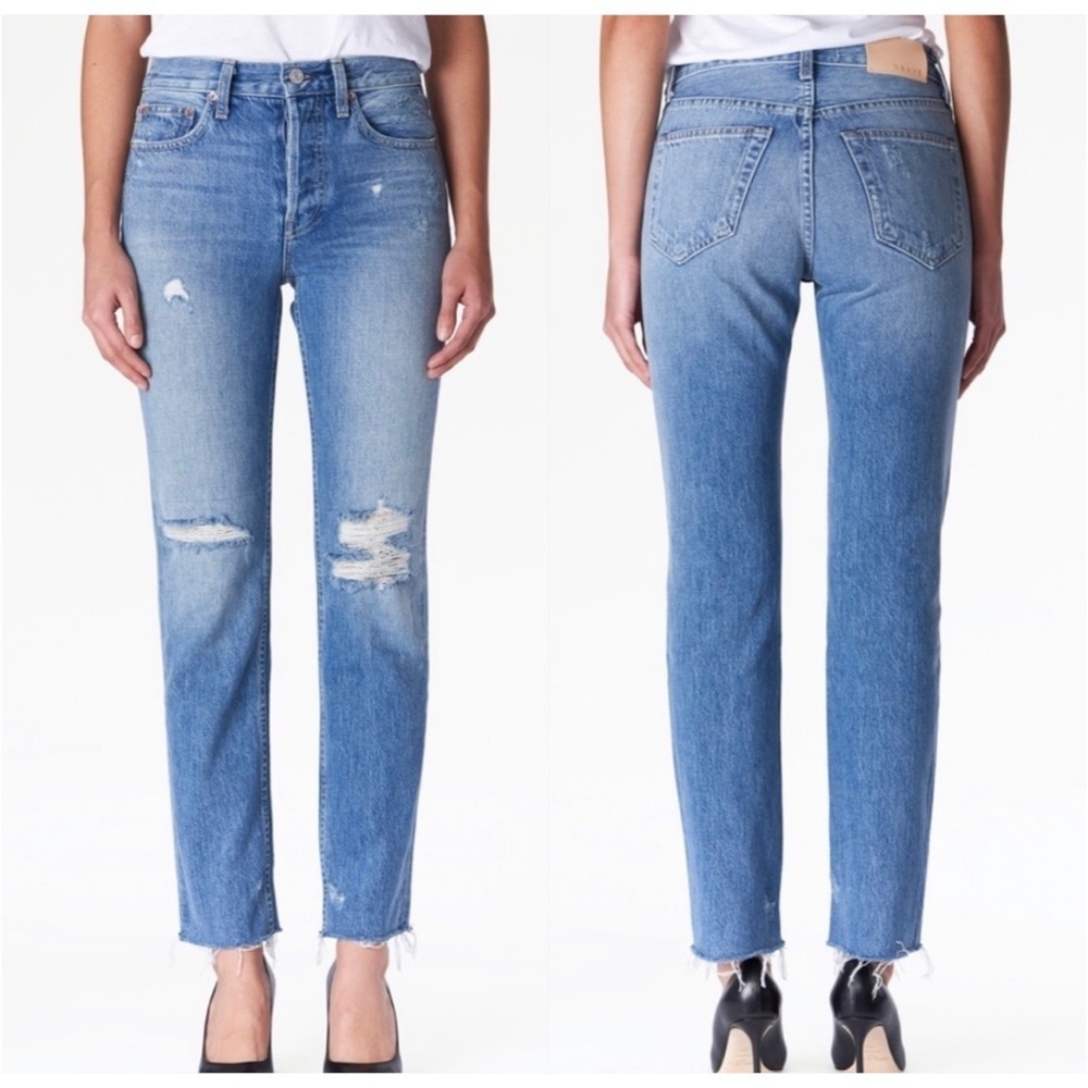 TRAVE Constance Straight Tapered Jean in Time After Time